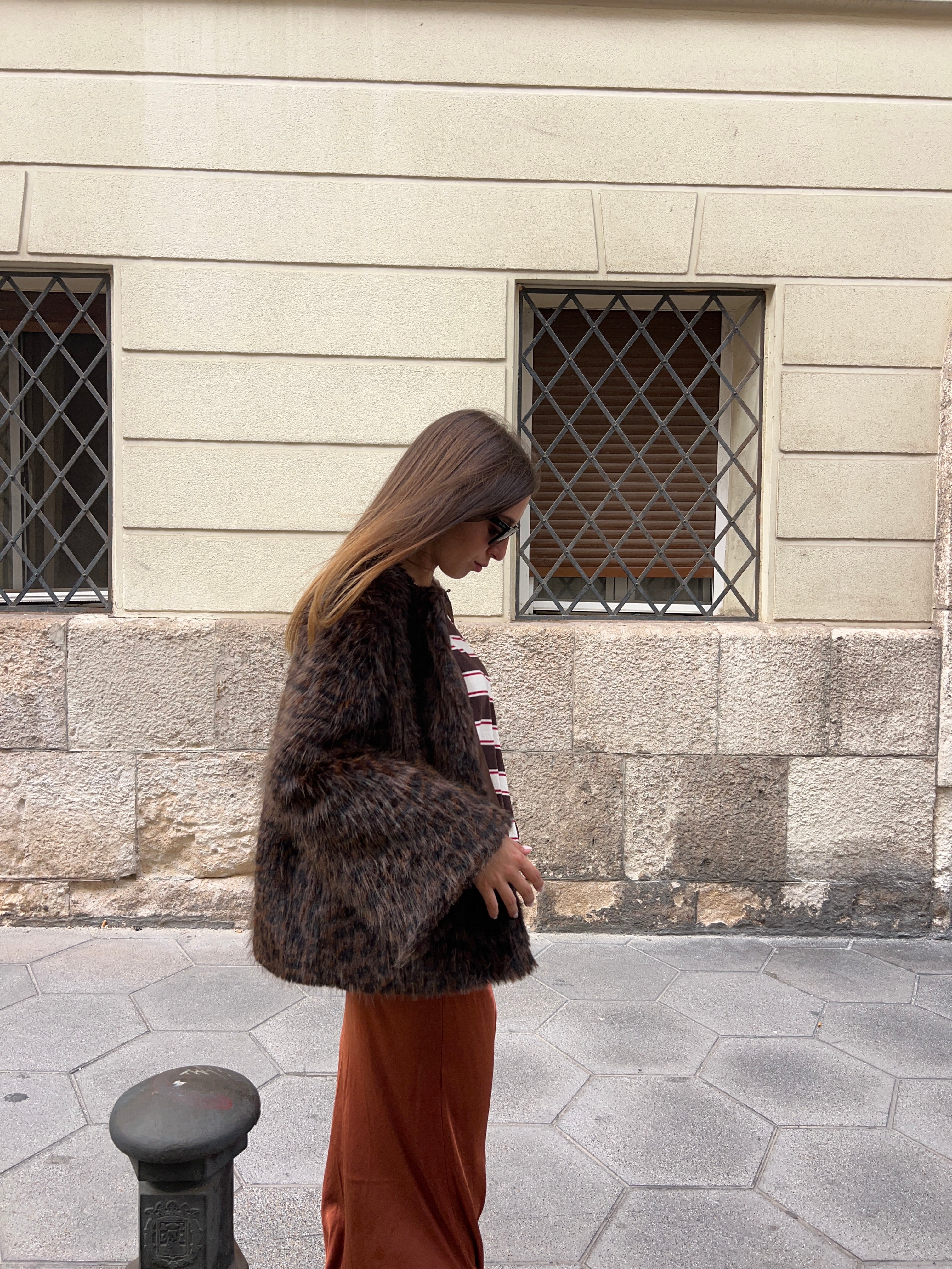 Chaqueta pelo leopardo